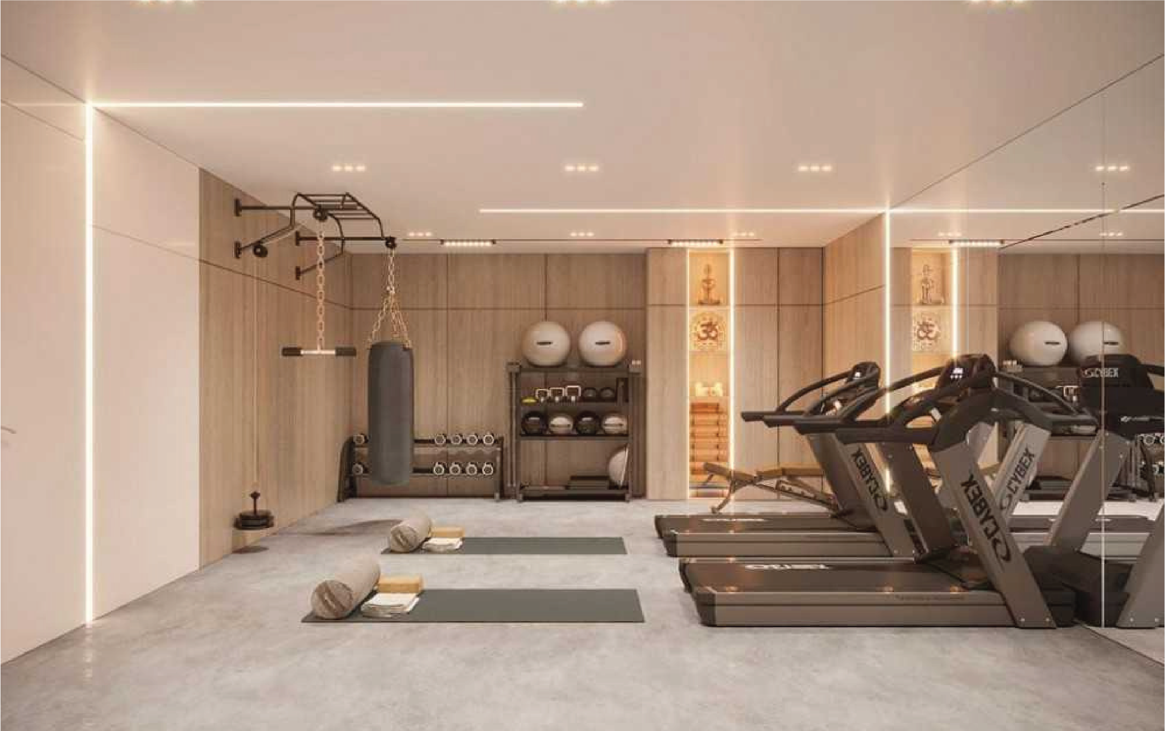 Proposed Equipped Private Gym Finishing